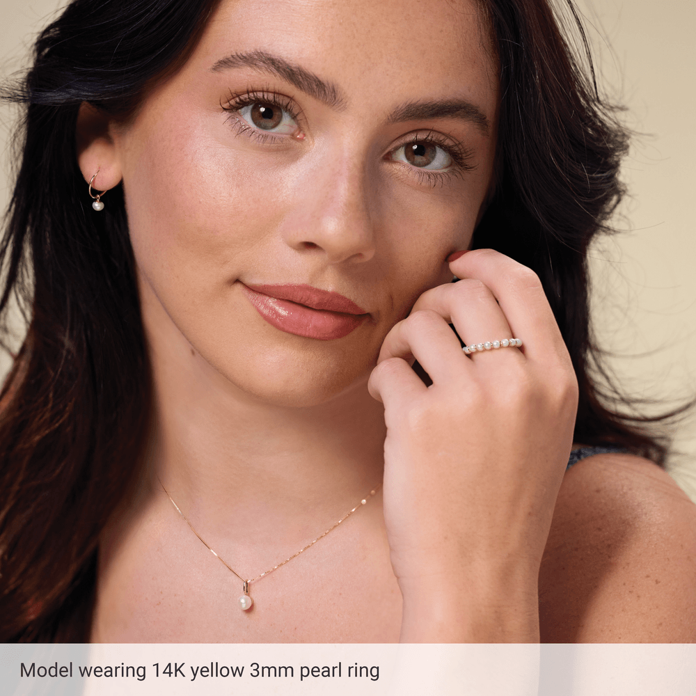 Éveline 14K Gold Freshwater Pearl Ring
