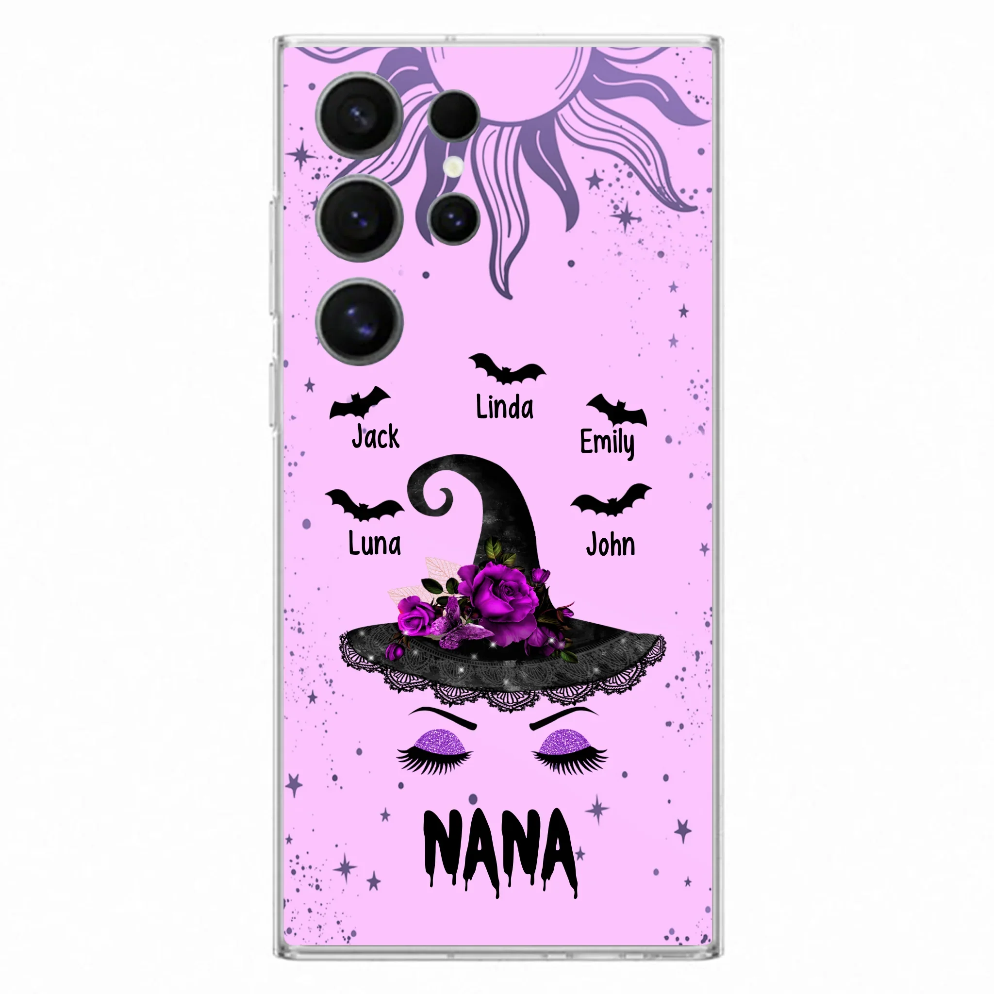 Personalized Mother Witch Phone Case - Upto 5 Kid's - Best Gift For Mother -Grandma,Gigi,Nana,Mama,Gigi