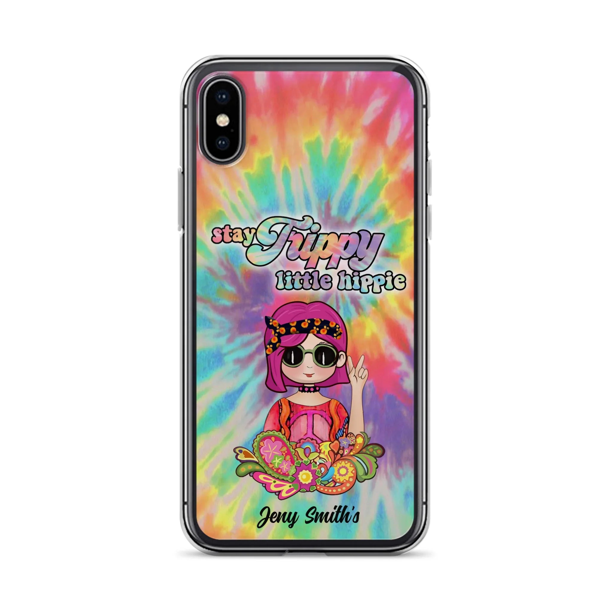 Personalized Hippie Phone Case - Stay Trippy Little Hippie - Case Phone For iPhone And Samsung