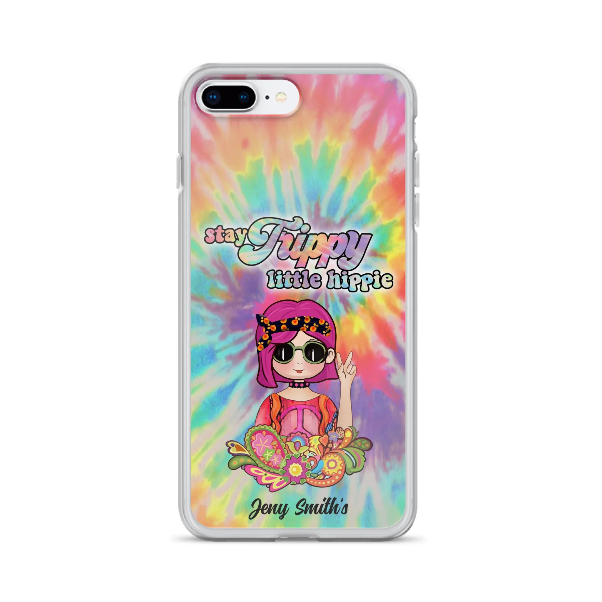 Personalized Hippie Phone Case - Stay Trippy Little Hippie - Case Phone For iPhone And Samsung