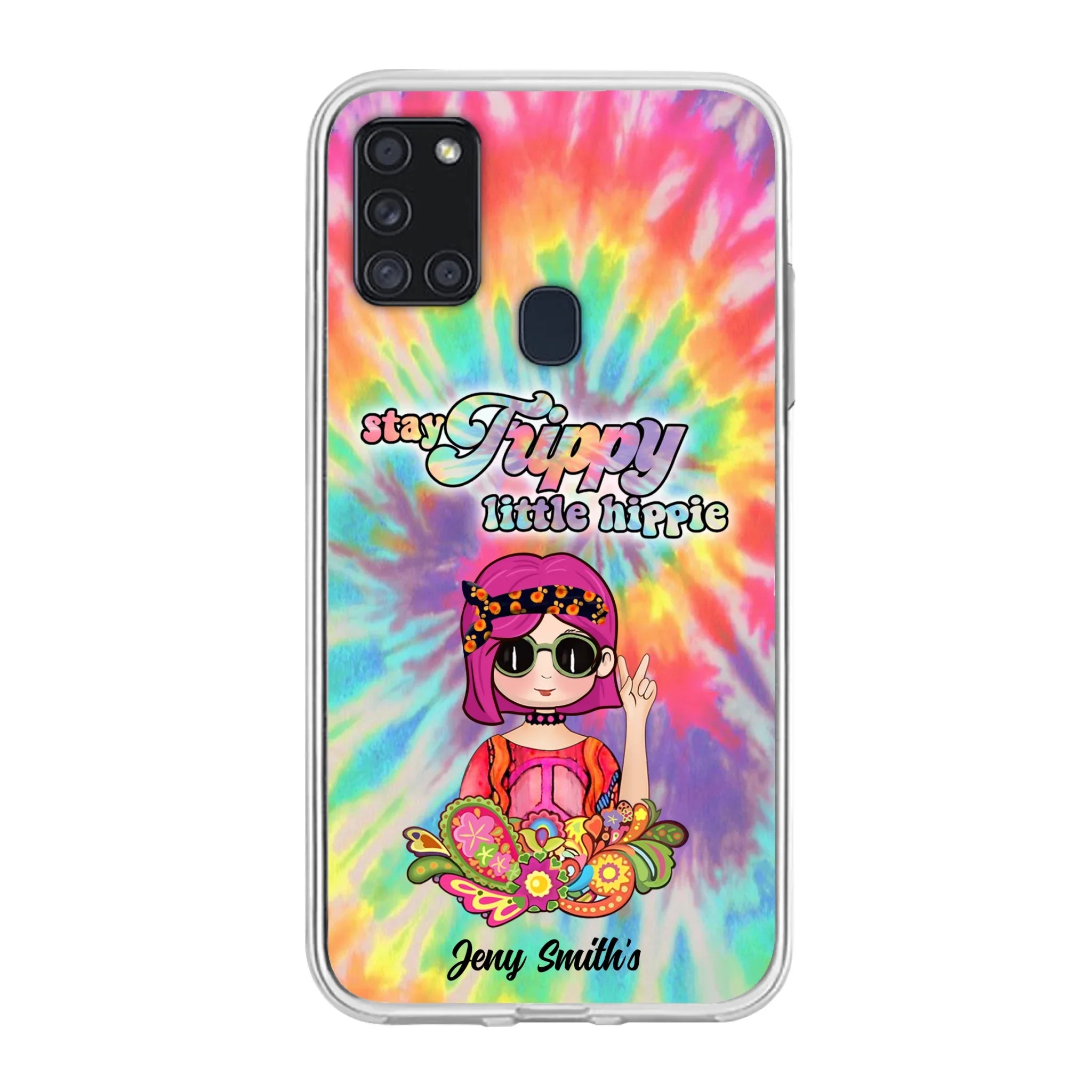 Personalized Hippie Phone Case - Stay Trippy Little Hippie - Case Phone For iPhone And Samsung