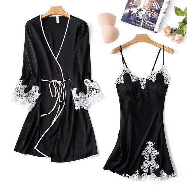 2-Piece Sleep Dress and Robe Set