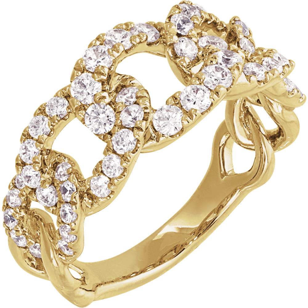1 CTW Lab Grown Diamond Ring 14K Yellow Gold