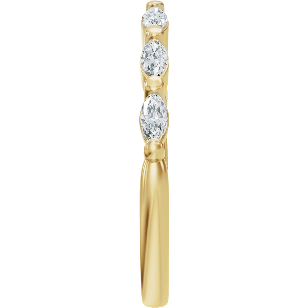 Élodie 14K Yellow Gold 1/3 CTW Diamond Vintage-Inspired Open Ring