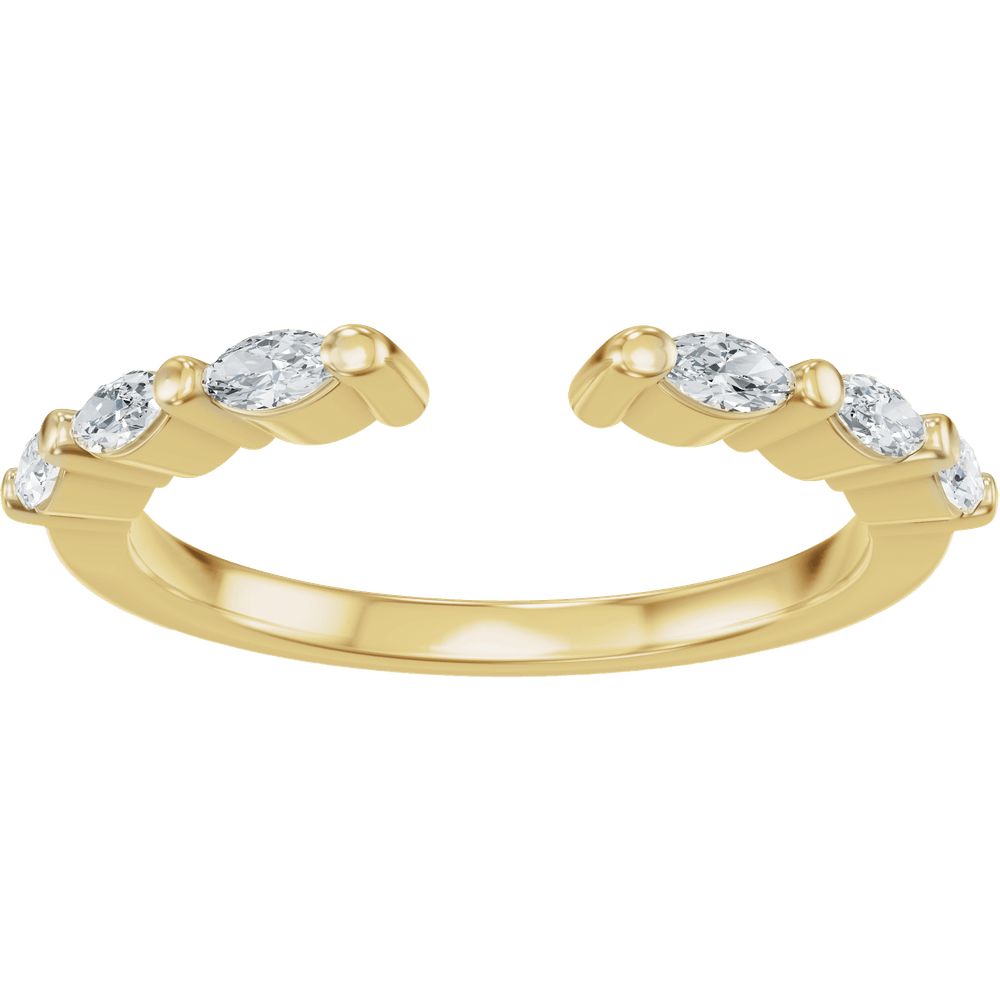 Élodie 14K Yellow Gold 1/3 CTW Diamond Vintage-Inspired Open Ring