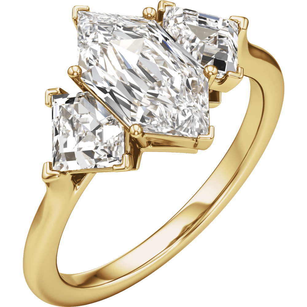Élodie Three-Stone Lab-Grown Diamond Engagement Ring