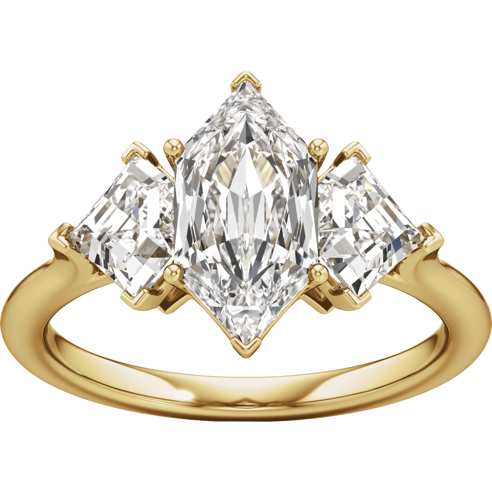 Élodie Three-Stone Lab-Grown Diamond Engagement Ring