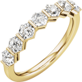 Éloise 14K Yellow Gold 1 1/2 CTW Hexagon Lab-Grown Diamond Anniversary Band
