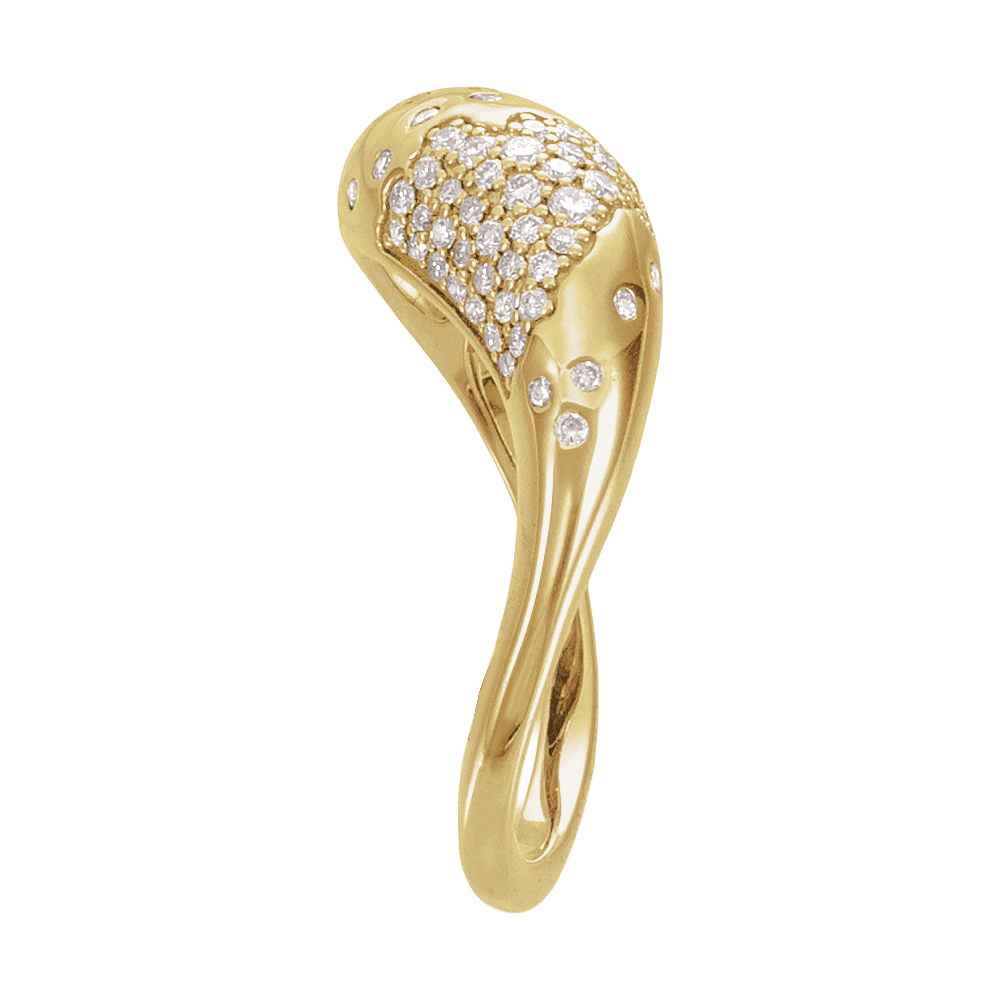 Aurélie Pavé Diamond Ring 1/4 CTW 14K Gold Fine Jewelry