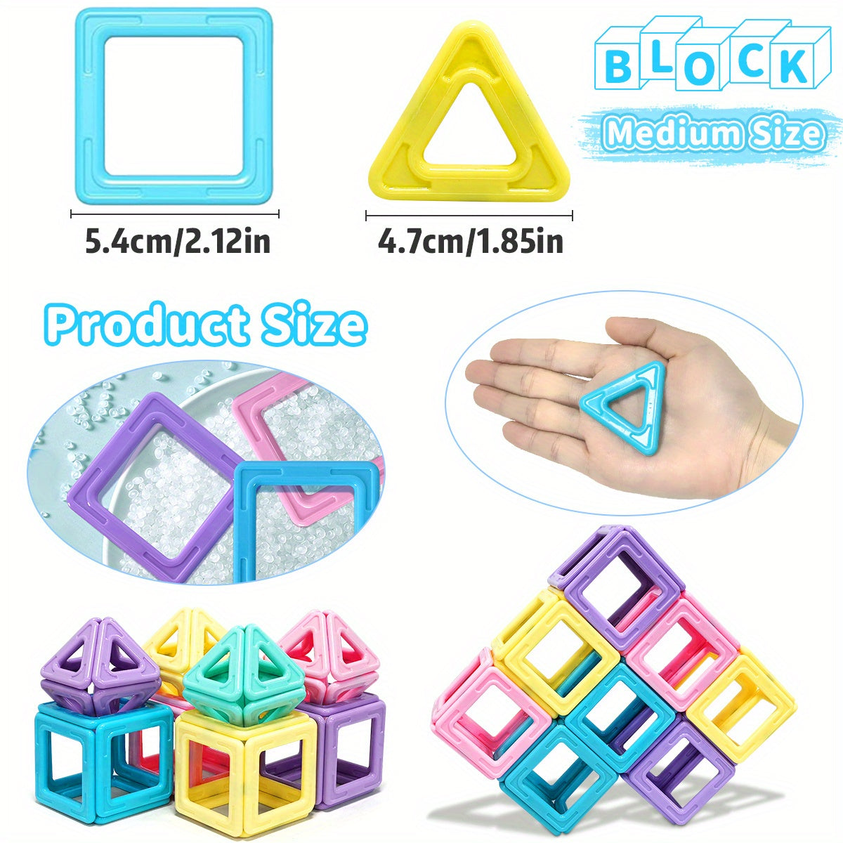 Magnetic Building Blocks Fun STEM Learning