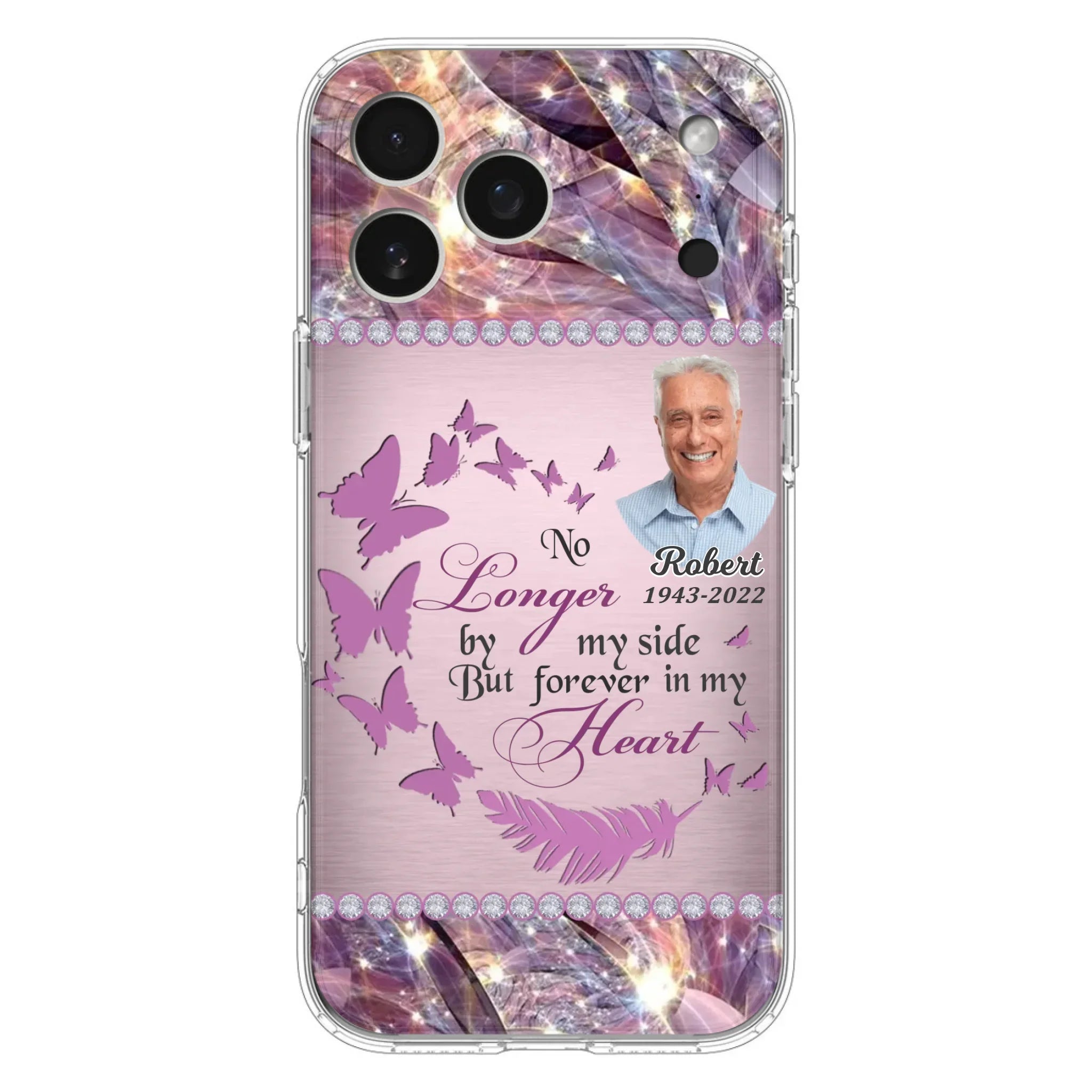 Custom Personalized Memorial Photo iPhone/ Samsung Phone Case - Memorial Gift Idea - No Longer By My Side But Forever In My Heart