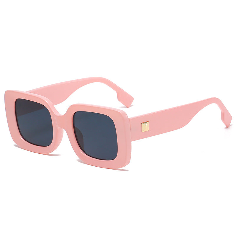 Retro Square Large Frame Sunglasses – Oversized INS Style