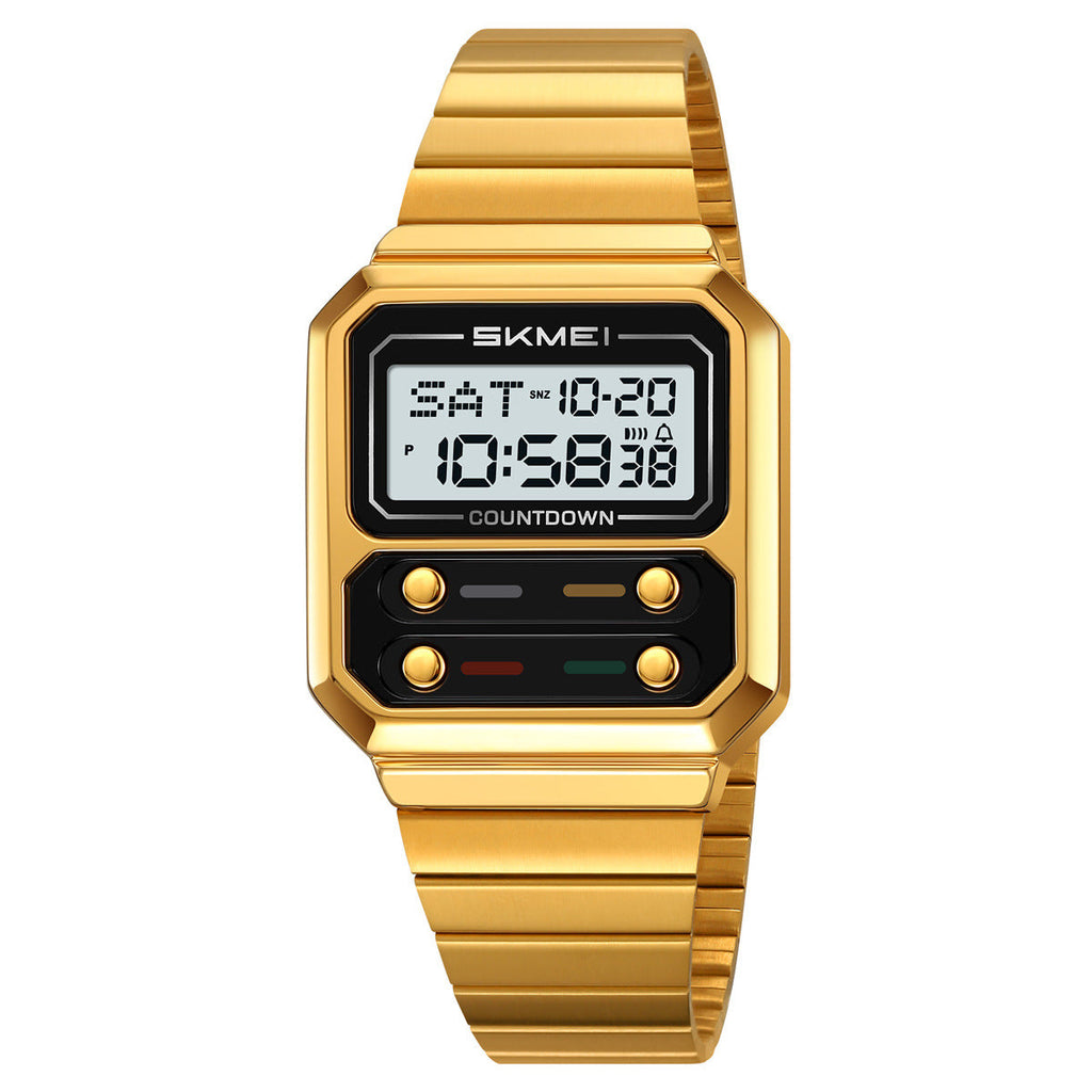 Men's Retro Multifunctional Waterproof Digital Watch