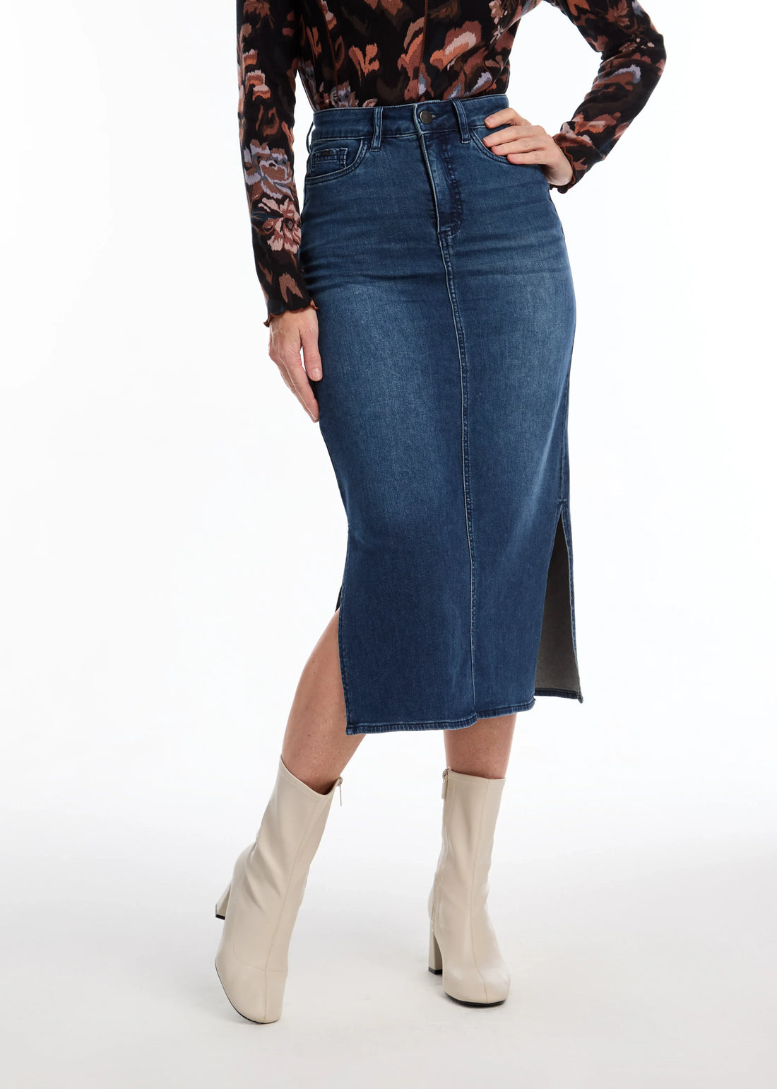 Column Midi Skirt
