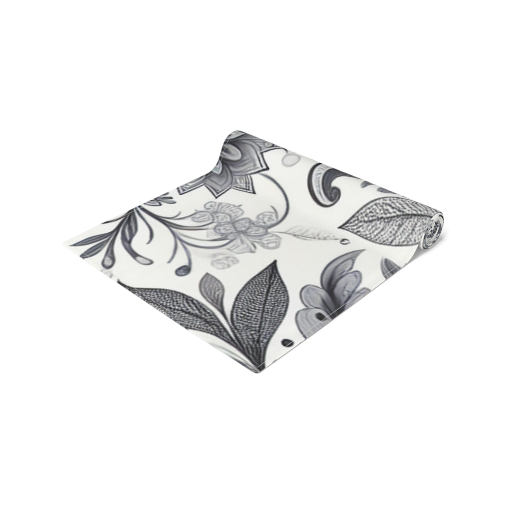 Elegant Floral Table Runner for Weddings, Holidays, and Home Décor