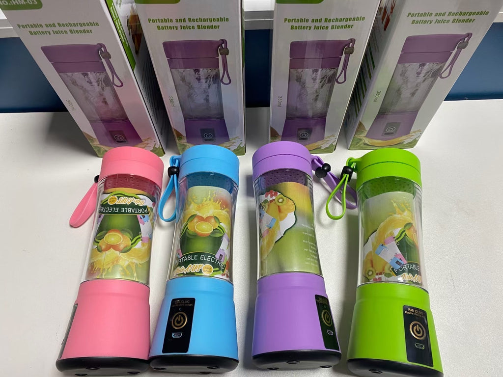 Portable USB Rechargeable 6-Blade Mini Juicer Smoothie Blender
