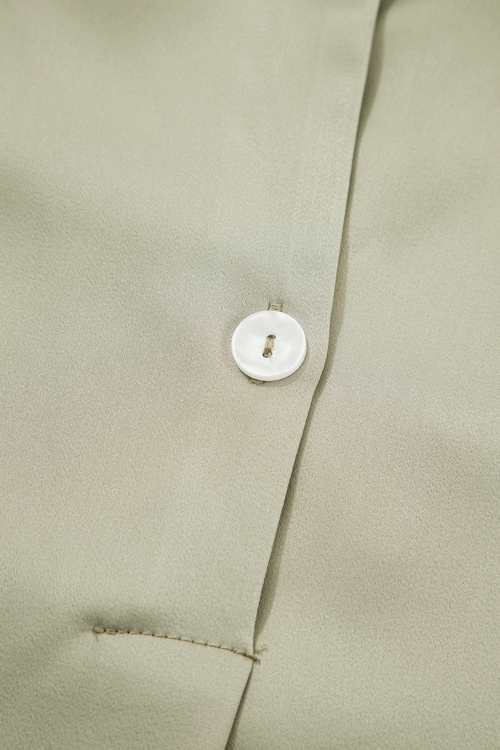 Laurel Green Buttoned Collar Shift Mini Dress