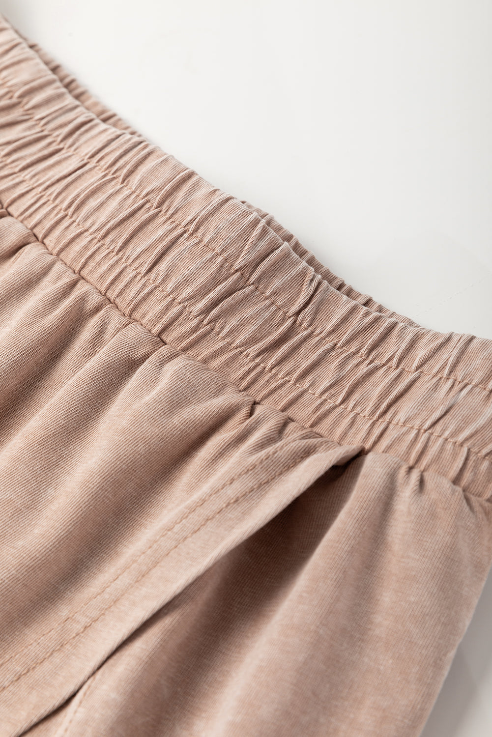 Solid Mineral Wash Cotton Tank Top and Lined Skort Set