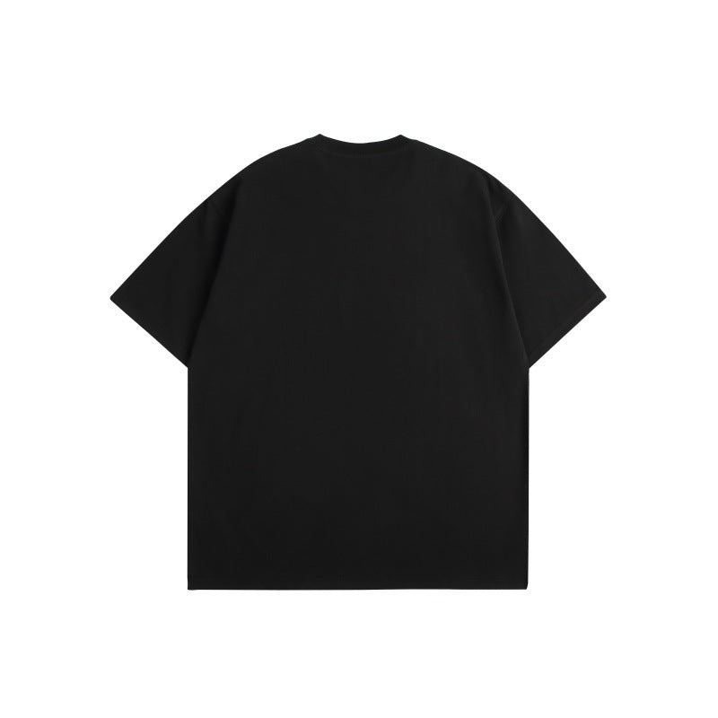 White Loose Fit Letter Print Short Sleeve Graphic Tee