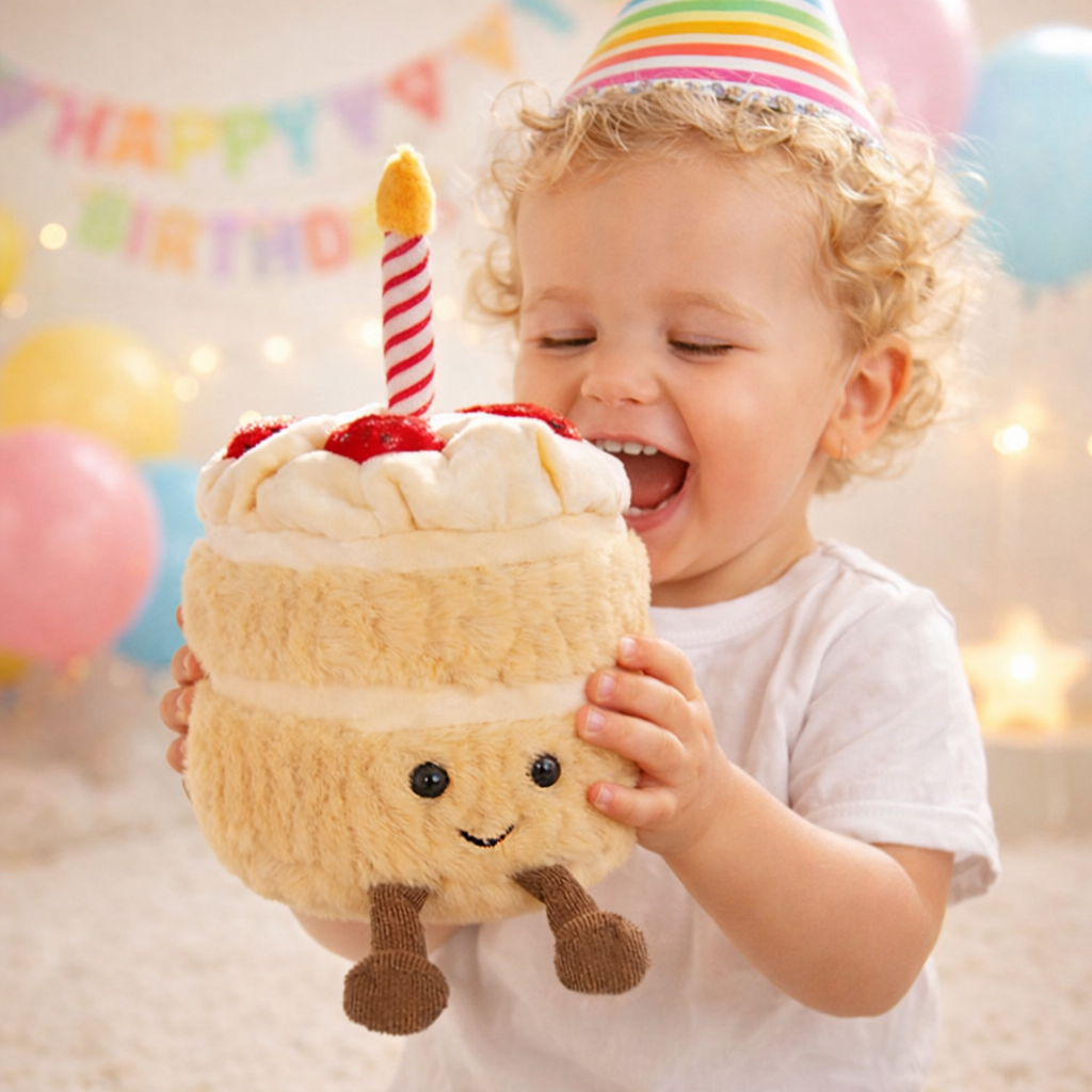 PreOrder Strawberry Cream Birthday Cake Plush Toy