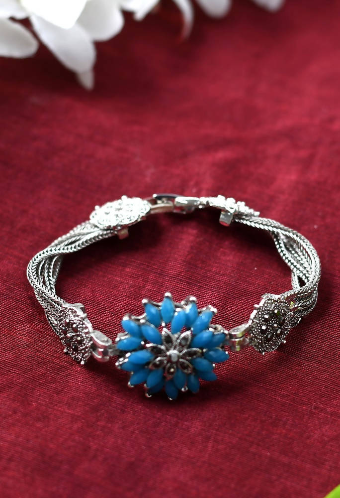 Kamal Johar Oxidised Alloy Handcrafted Bracelet for Women