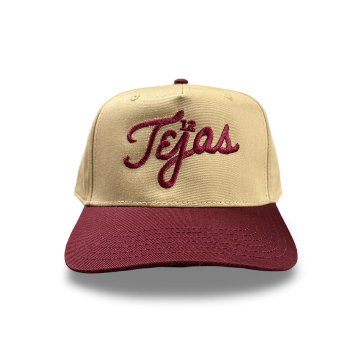 El Tejas A-Frame Snapback Hat - Two-Tone Cream & Multi Baseball Cap