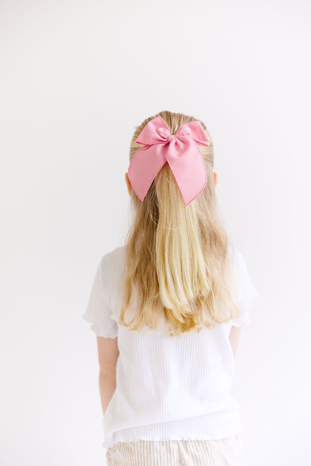 Red Solid Oversized Bow