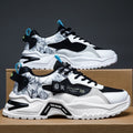 White Orange Blue Harajuku Chunky Platform Dad Sneakers