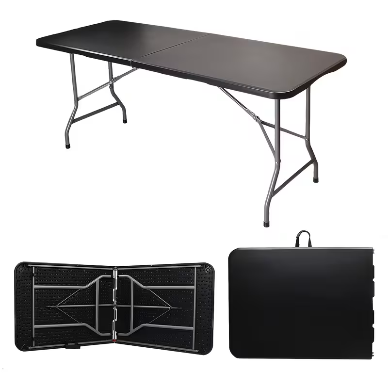 Portable Folding Table 4ft and 6ft Utility Table for Dining