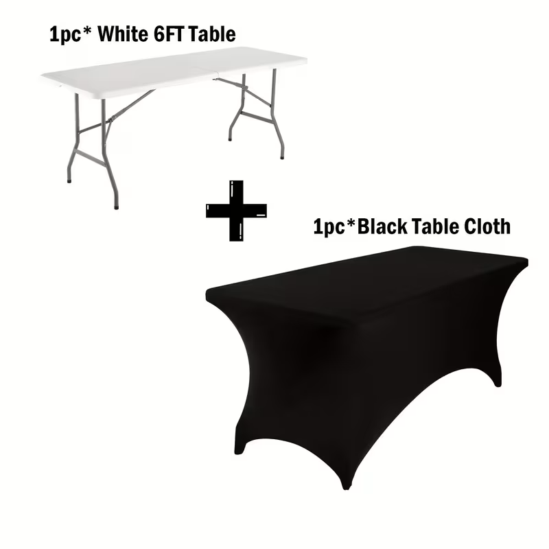 Portable Folding Table 4ft and 6ft Utility Table for Dining