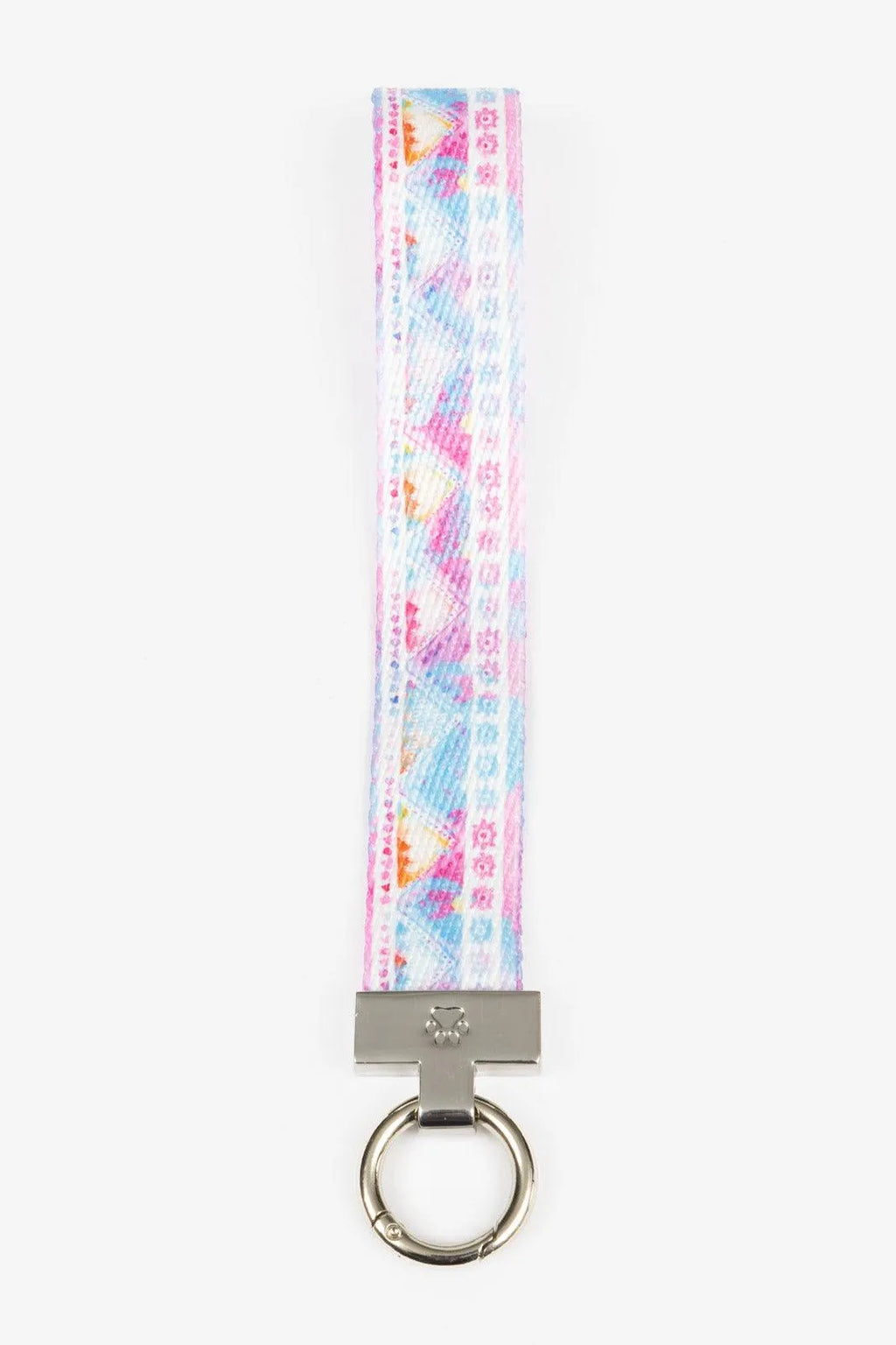 Pink and Blue Wristlet Keychain
