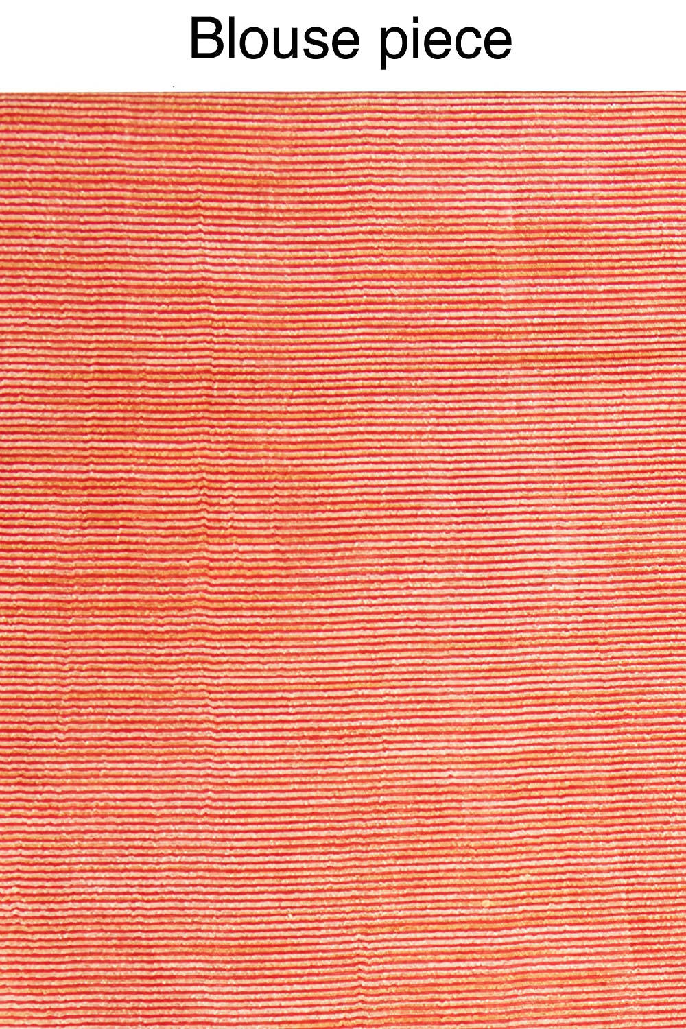 Orange Bhagalpuri Saree with Unstitched Blouse Piece