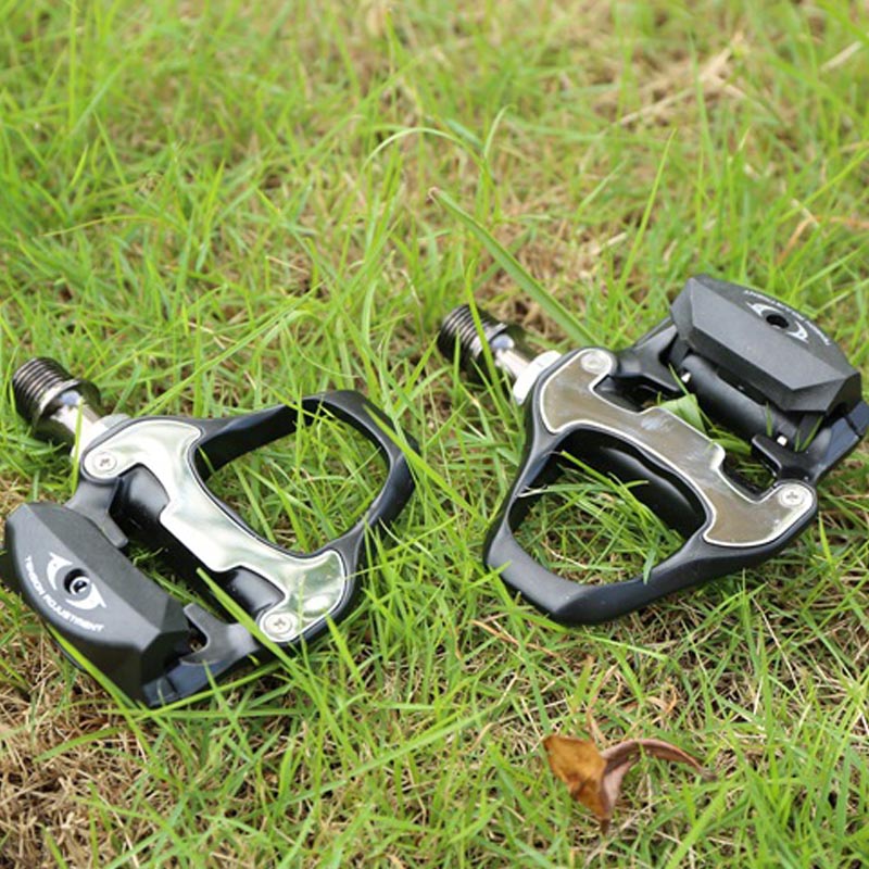 Ultralight Carbon Fiber Road Bike Pedals with Cleats Set