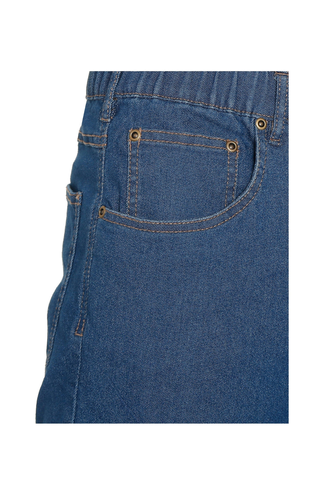 Men's Pull-On Elastic Waist Denim and Twill Pants - Relaxed Fit