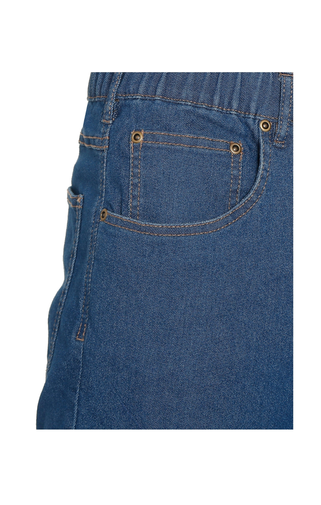 Men's Pull-On Elastic Waist Denim and Twill Pants - Relaxed Fit