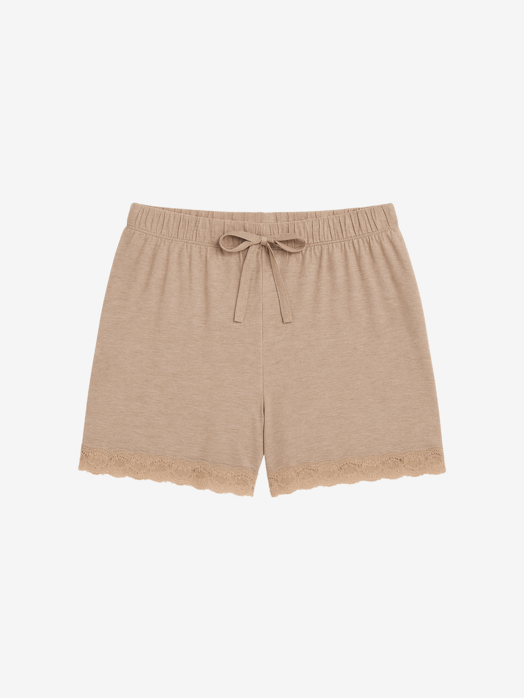 Cara Women's Sleep Short in Beige with Moisture-Wicking Fabric - Image 2
