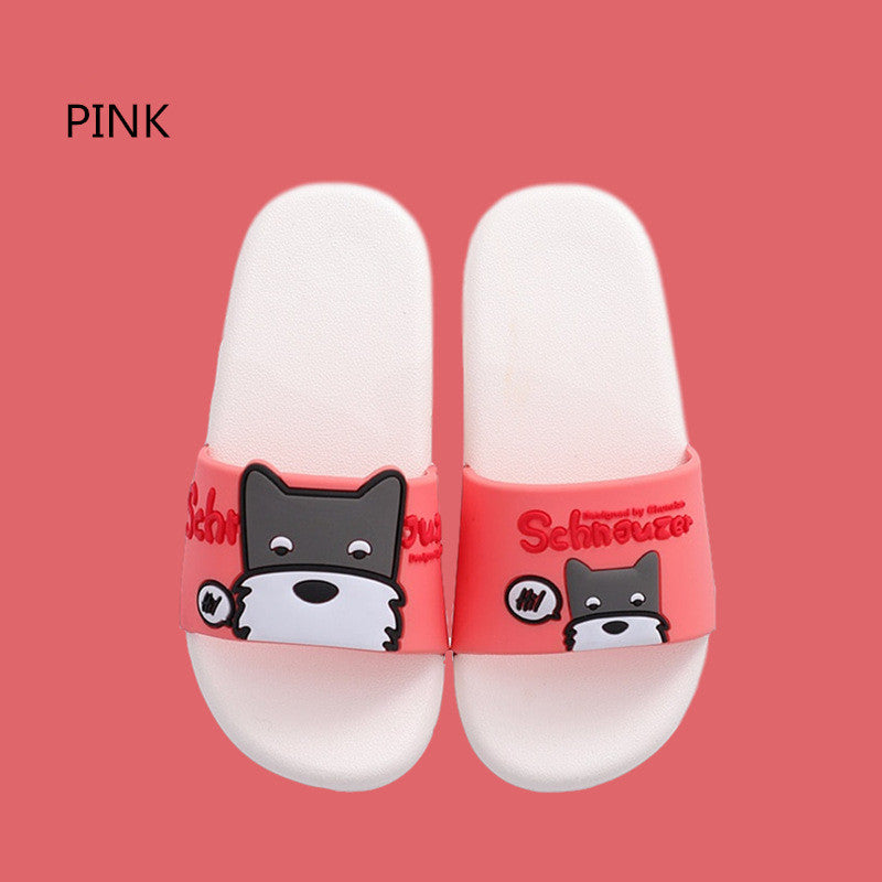 Kids' Summer Schnauzer Playful Quick-Dry Beach Slide Sandals