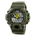 Men's Dual Display Tactical Sport Watch with LED and Alarm