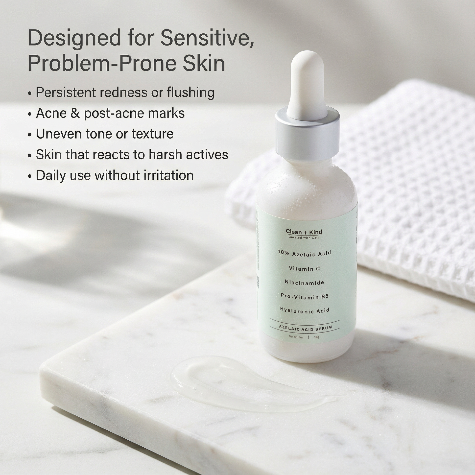 10% Azelaic Acid Face Serum for Brightening and Even Skin Tone - Image 6