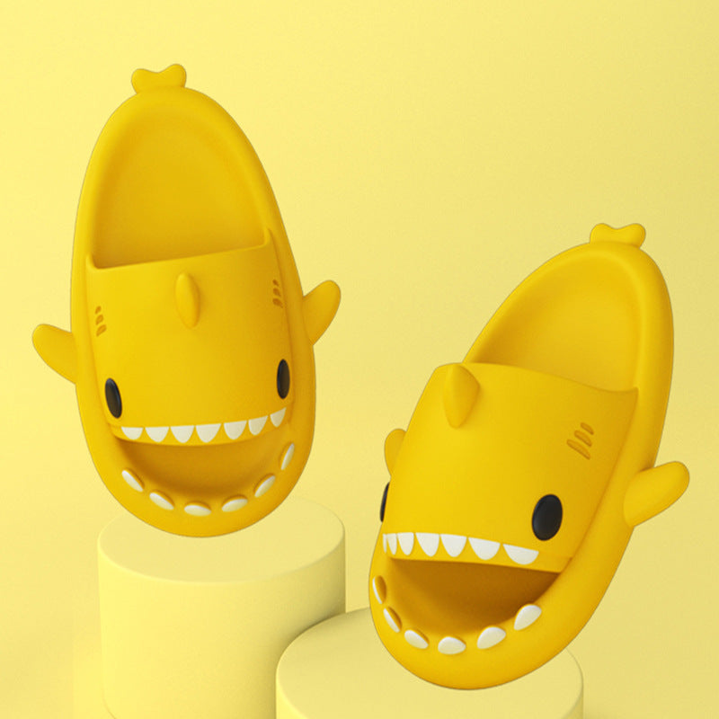 Lovely Shark Slides Unisex Lightweight Open Toe Beach Pool Sandals
