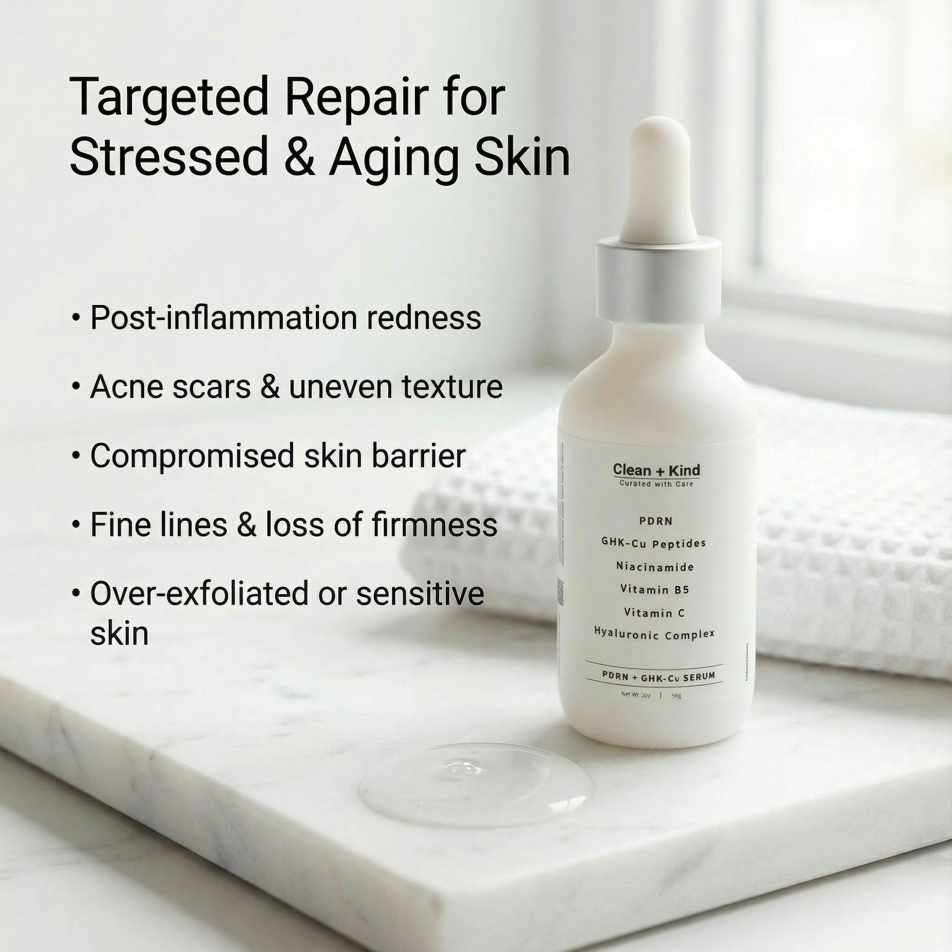 PDRN GHK-Cu Peptide Facial Serum for Firming and Skin Repair - Image 7