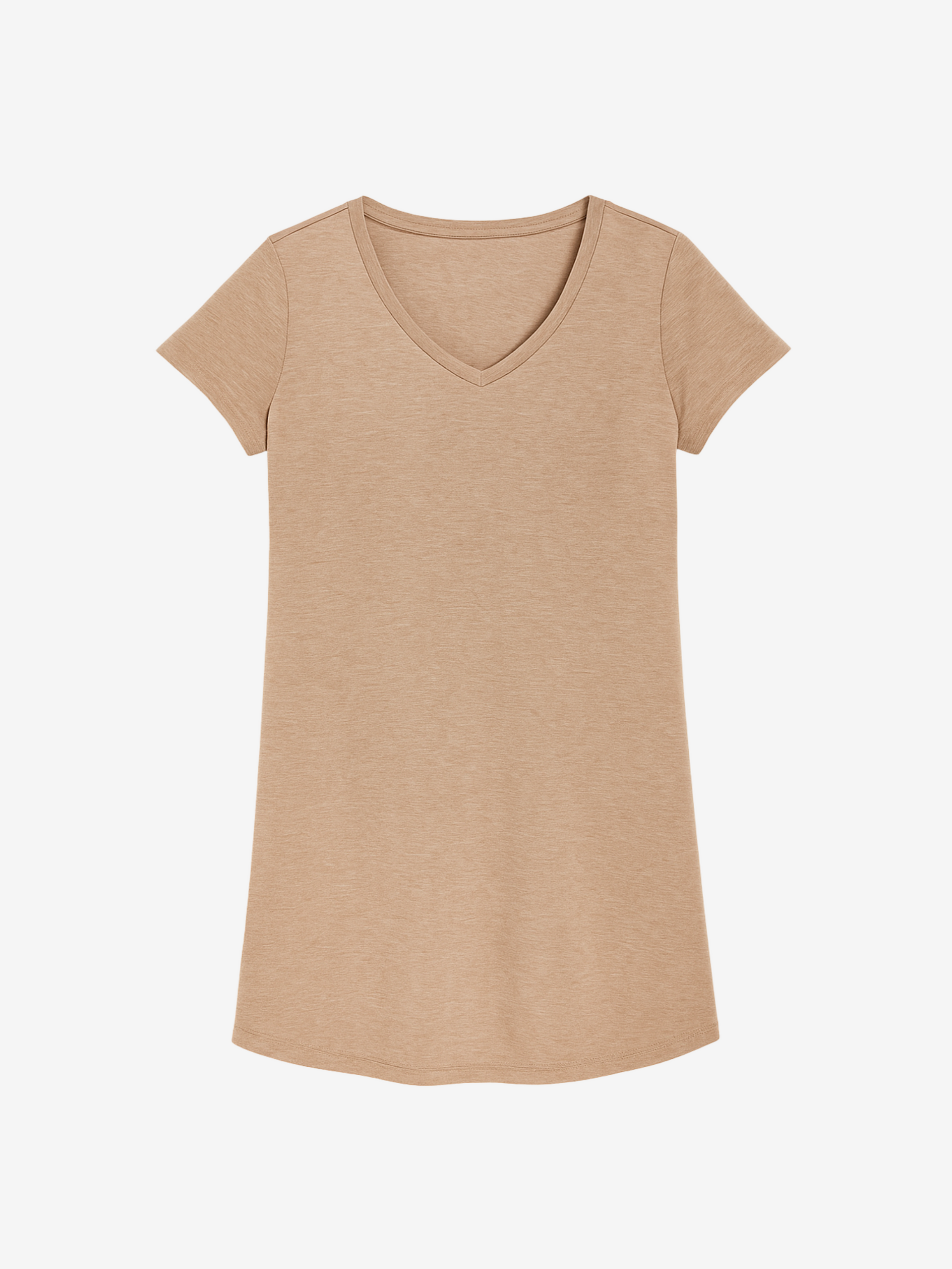 Eva V-Neck Sleepshirt in Black for Comfort and Night Sweat Relief