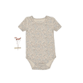 The Printed Short Sleeve Onesie - Elise