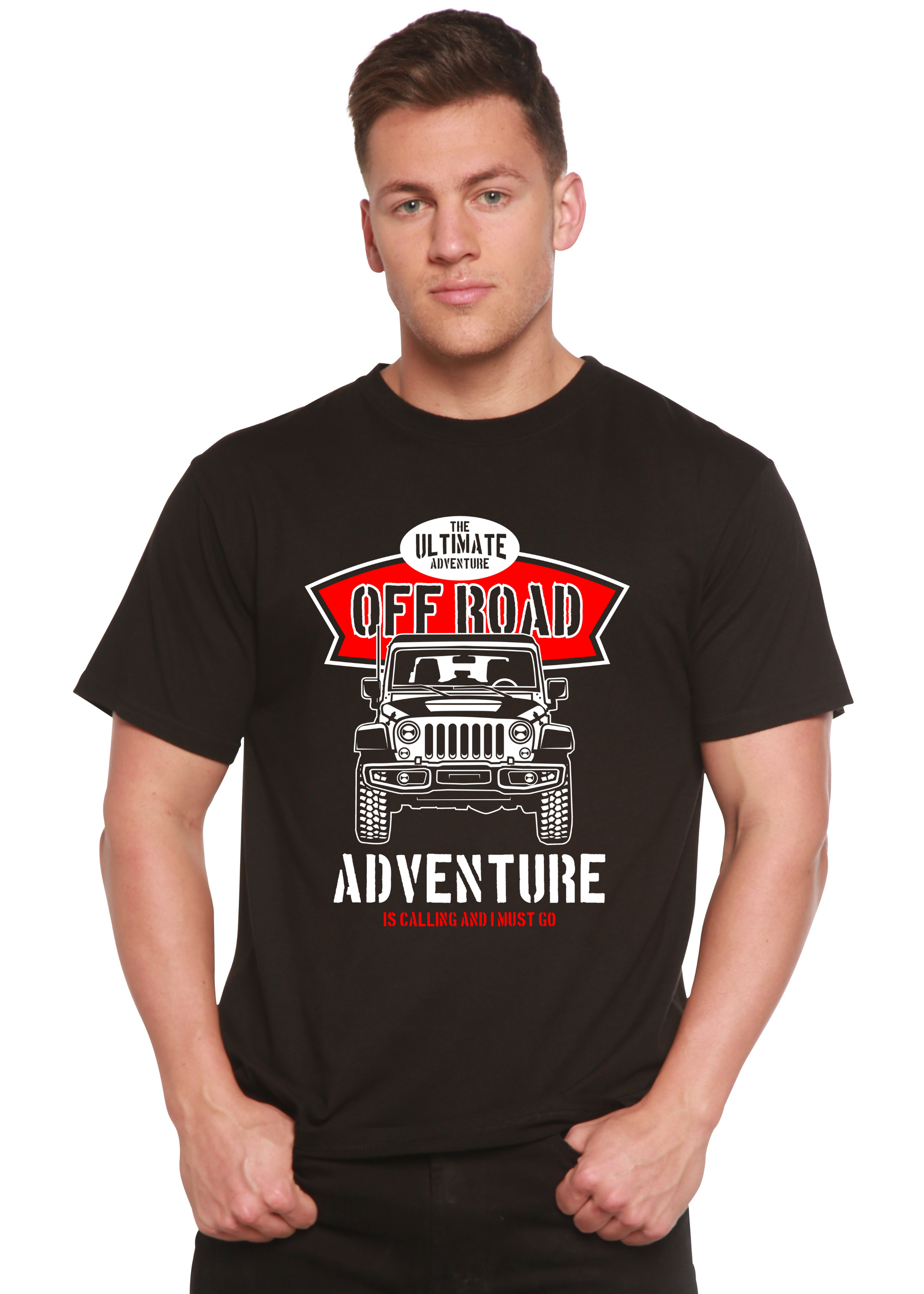 Off Road Spun Bamboo® Men's Bamboo Viscose/Organic Cotton Short Sleeve Graphic T-Shirt