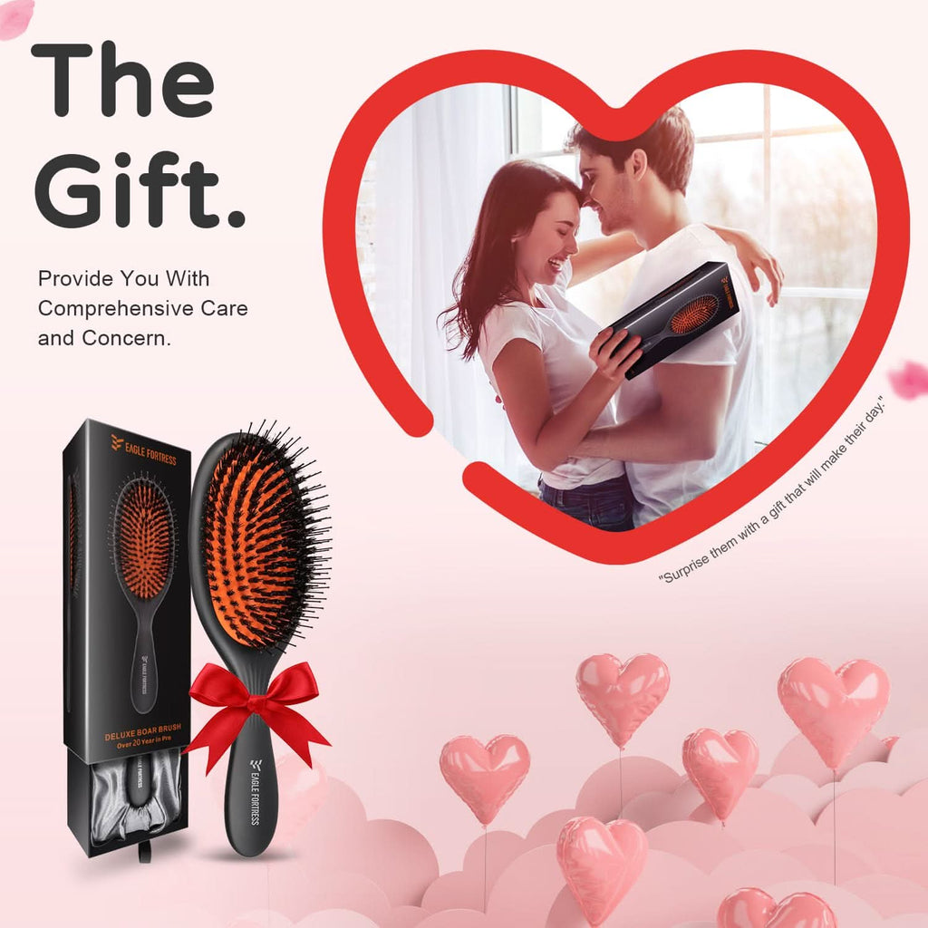 Professional Glidease Hair Brush with Molded Ball Tips - Gentle Care