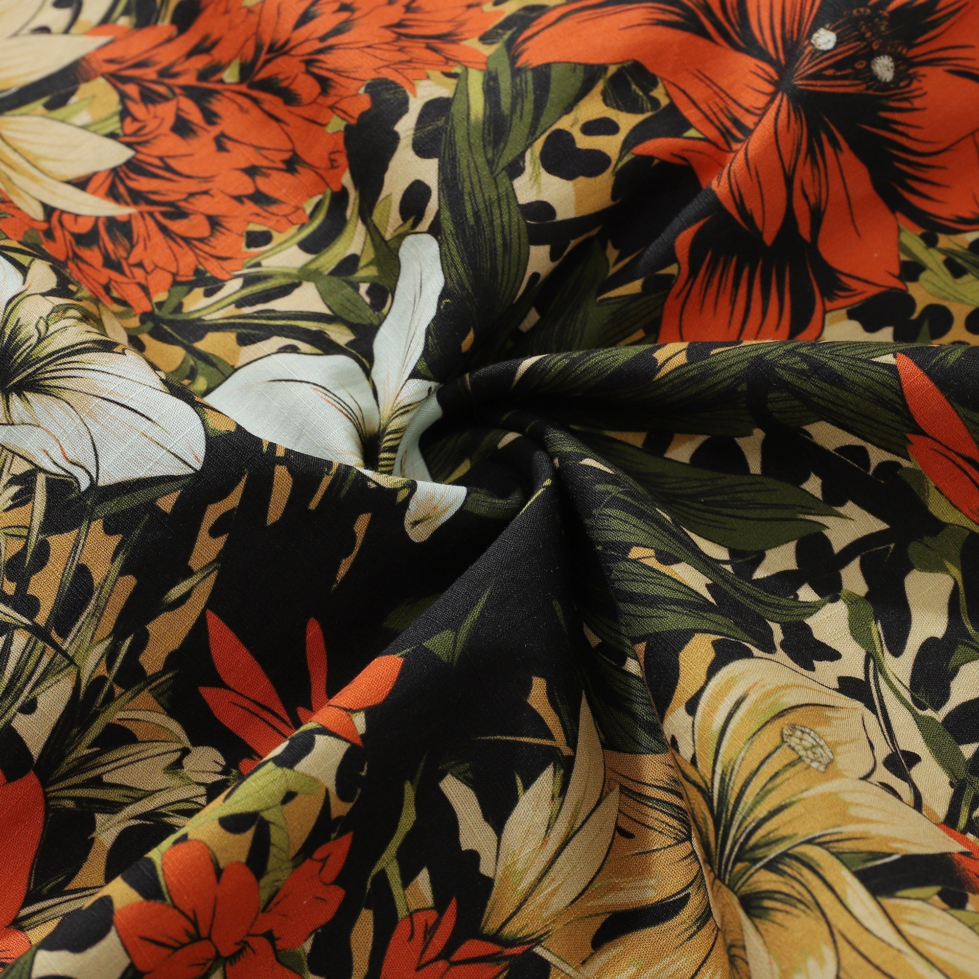 Tropical Rhythm Men’s Cotton Button-Down Short Sleeve Shirt