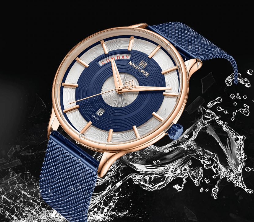 Minimalist Stainless Steel Analog Quartz Watch for Men