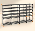 Multi-Layer Shoe Rack Organizer with Hooks - Large Capacity Shelf