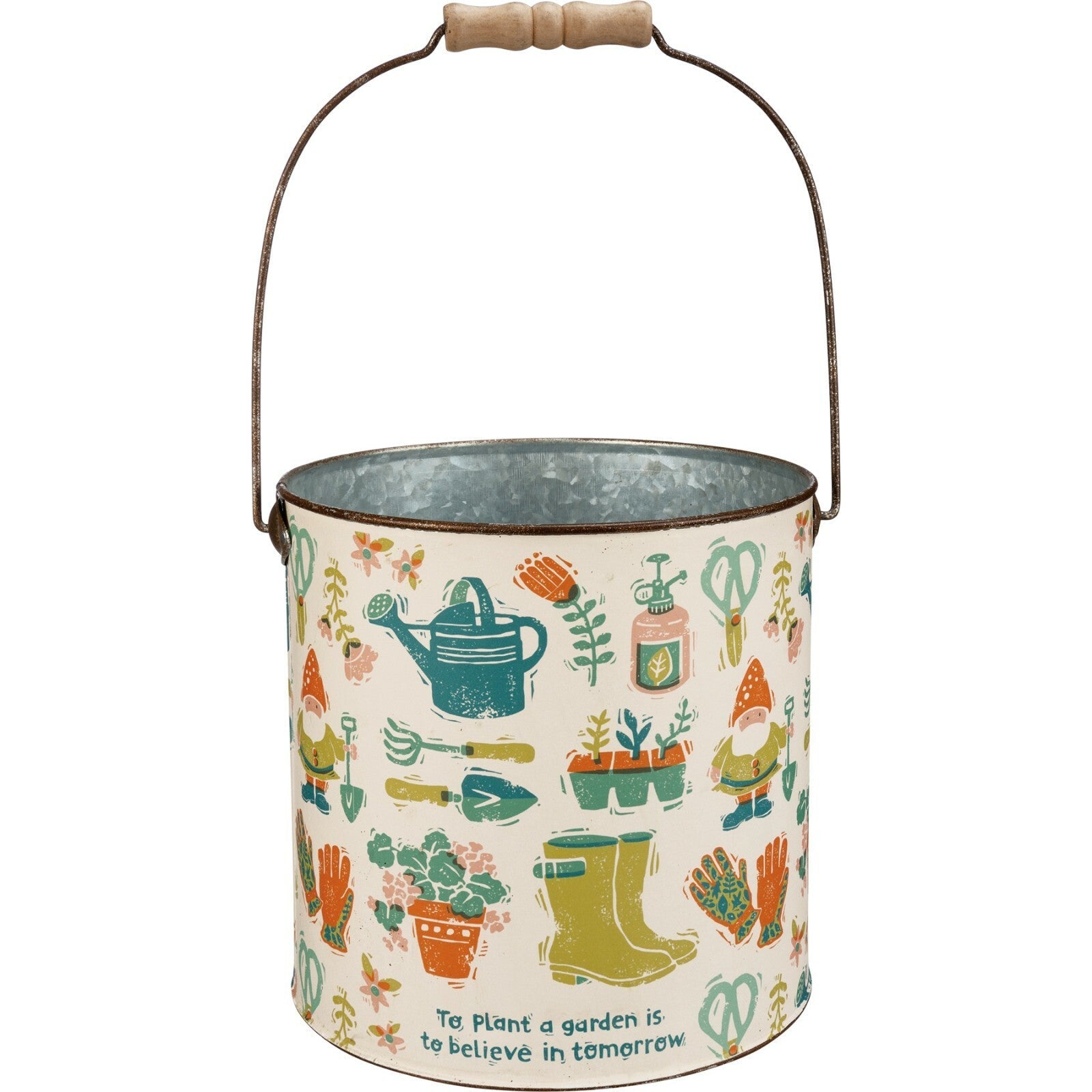 Garden Metal Bucket (Sold Separately)
