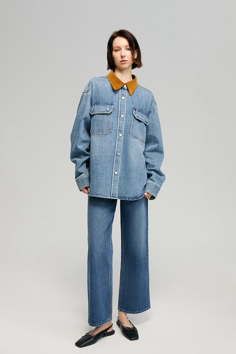 Unisex California Sunset Denim Shirt